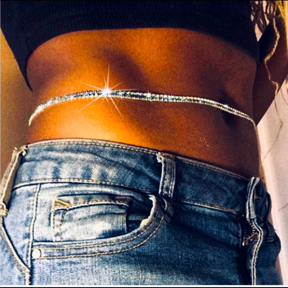 Pure Elegance 🌹 Sexiness 🌹 Gorgeousness  Beautiful Rhinestone Belly Jewelry 🌹